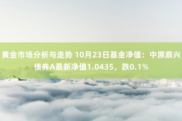 黄金市场分析与走势 10月23日基金净值：中原鼎兴债券A最新净值1.0435，跌0.1%