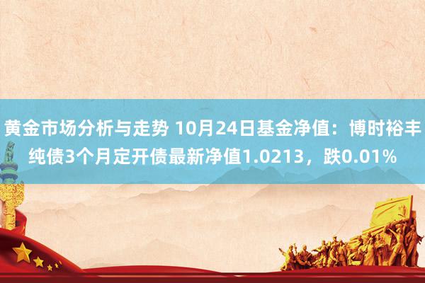 黄金市场分析与走势 10月24日基金净值：博时裕丰纯债3个月定开债最新净值1.0213，跌0.01%