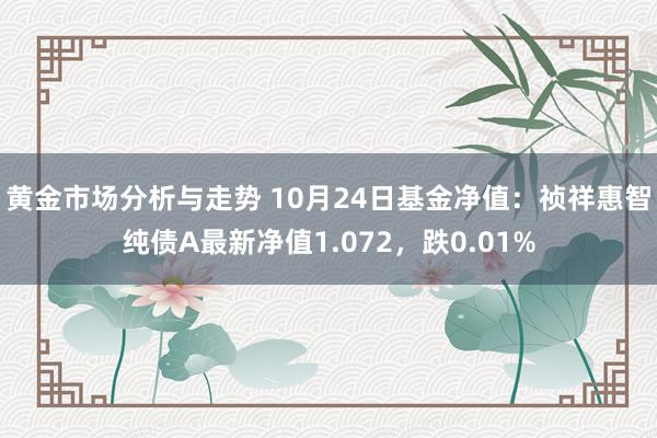 黄金市场分析与走势 10月24日基金净值：祯祥惠智纯债A最新净值1.072，跌0.01%