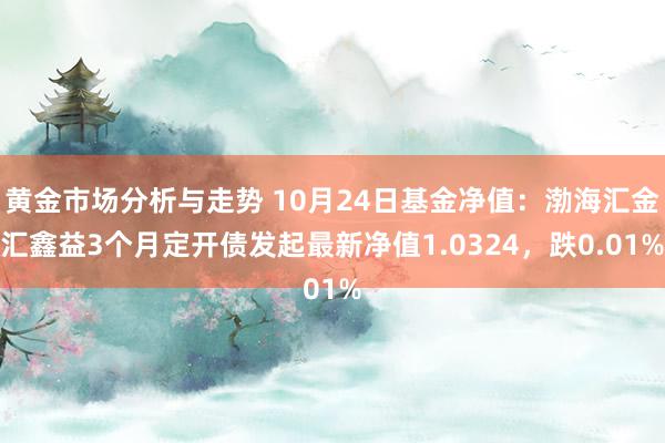 黄金市场分析与走势 10月24日基金净值：渤海汇金汇鑫益3个月定开债发起最新净值1.0324，跌0.01%