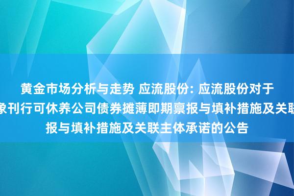 黄金市场分析与走势 应流股份: 应流股份对于公司向不特定对象刊行可休养公司债券摊薄即期禀报与填补措施及关联主体承诺的公告