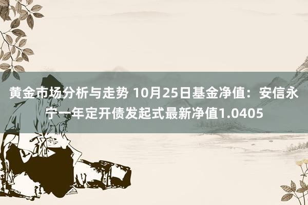 黄金市场分析与走势 10月25日基金净值：安信永宁一年定开债发起式最新净值1.0405