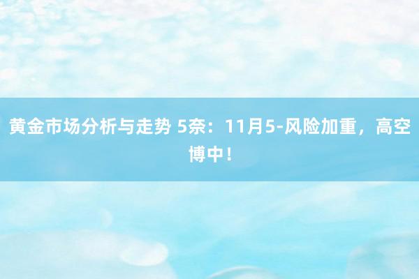 黄金市场分析与走势 5奈：11月5-风险加重，高空博中！