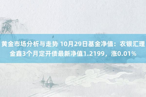 黄金市场分析与走势 10月29日基金净值：农银汇理金鑫3个月定开债最新净值1.2199，涨0.01%