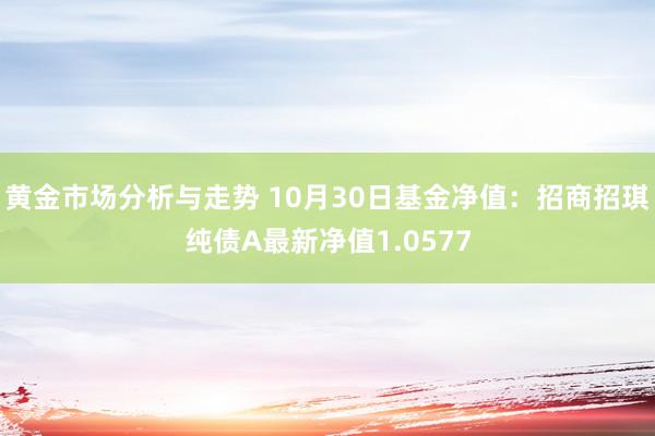 黄金市场分析与走势 10月30日基金净值：招商招琪纯债A最新净值1.0577