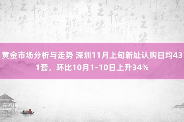 黄金市场分析与走势 深圳11月上旬新址认购日均431套，环比10月1-10日上升34%