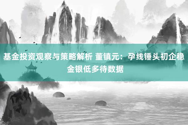 基金投资观察与策略解析 董镇元：孕线锤头初企稳 金银低多待数据