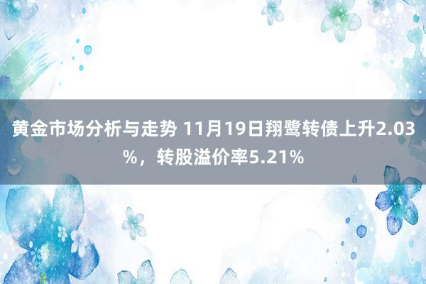 黄金市场分析与走势 11月19日翔鹭转债上升2.03%，转股溢价率5.21%