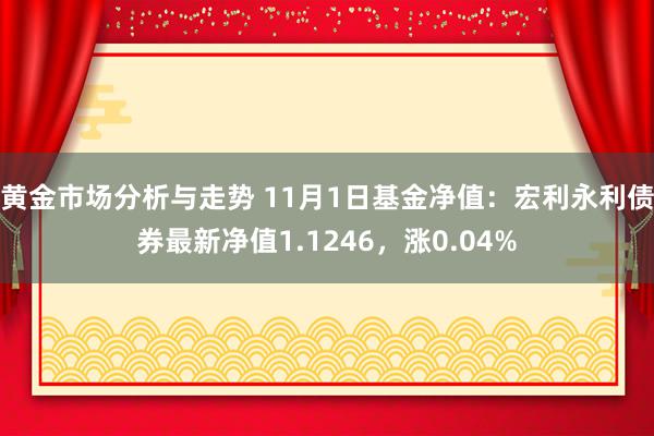 黄金市场分析与走势 11月1日基金净值：宏利永利债券最新净值1.1246，涨0.04%