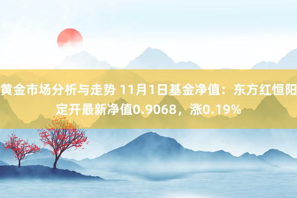 黄金市场分析与走势 11月1日基金净值：东方红恒阳定开最新净值0.9068，涨0.19%