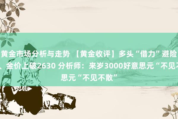 黄金市场分析与走势 【黄金收评】多头“借力”避险需求、金价上破2630 分析师：来岁3000好意思元“不见不散”