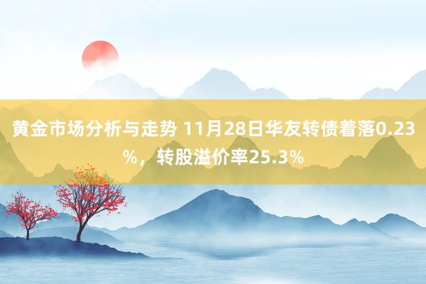 黄金市场分析与走势 11月28日华友转债着落0.23%，转股溢价率25.3%