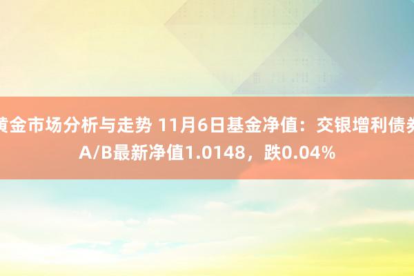 黄金市场分析与走势 11月6日基金净值：交银增利债券A/B最新净值1.0148，跌0.04%