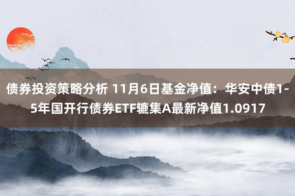 债券投资策略分析 11月6日基金净值：华安中债1-5年国开行债券ETF辘集A最新净值1.0917