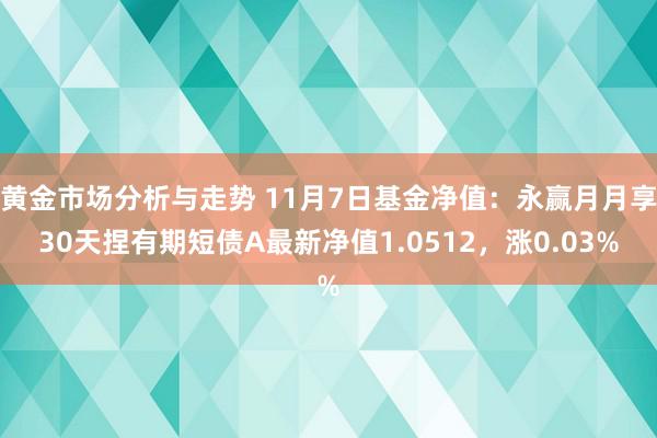 黄金市场分析与走势 11月7日基金净值：永赢月月享30天捏有期短债A最新净值1.0512，涨0.03%