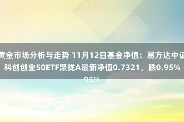 黄金市场分析与走势 11月12日基金净值：易方达中证科创创业50ETF聚拢A最新净值0.7321，跌0.95%