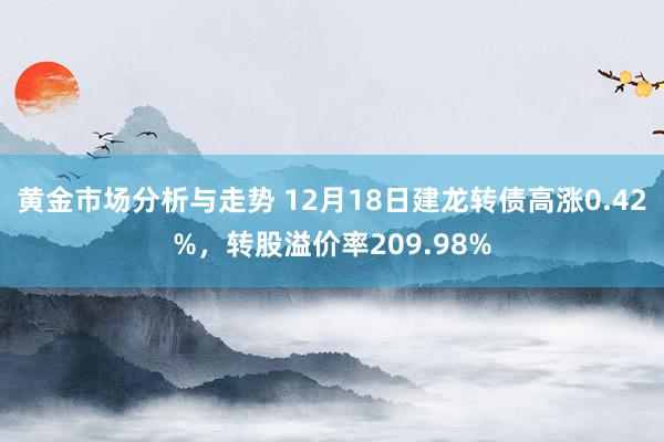 黄金市场分析与走势 12月18日建龙转债高涨0.42%，转股溢价率209.98%