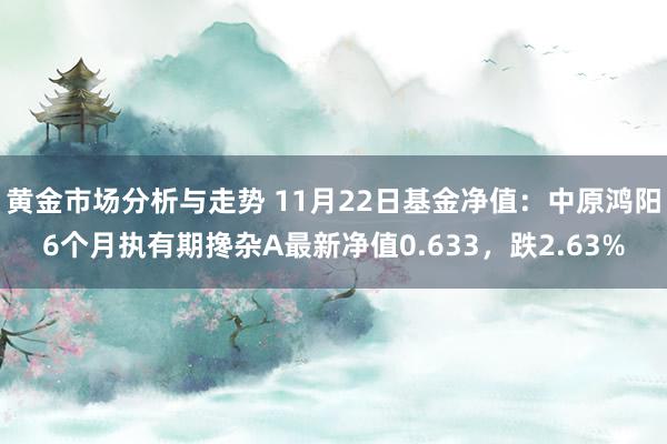 黄金市场分析与走势 11月22日基金净值：中原鸿阳6个月执有期搀杂A最新净值0.633，跌2.63%