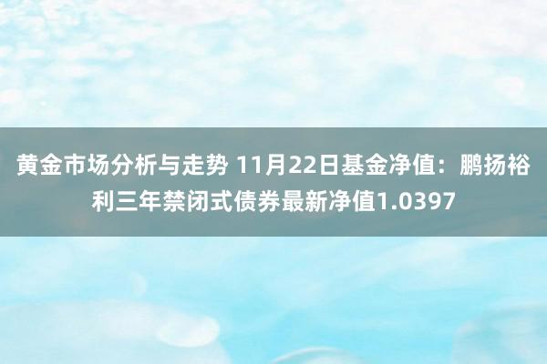 黄金市场分析与走势 11月22日基金净值：鹏扬裕利三年禁闭式债券最新净值1.0397