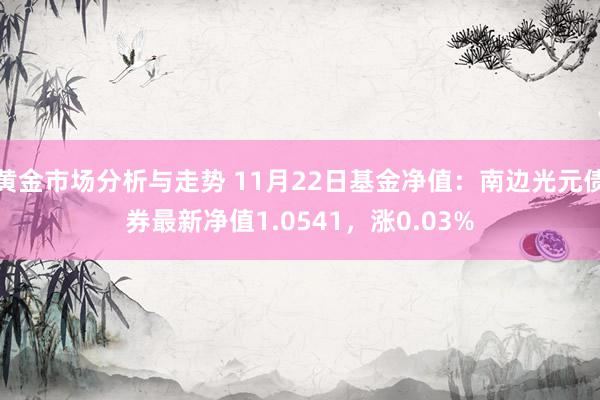 黄金市场分析与走势 11月22日基金净值：南边光元债券最新净值1.0541，涨0.03%