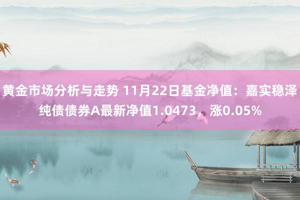 黄金市场分析与走势 11月22日基金净值：嘉实稳泽纯债债券A最新净值1.0473，涨0.05%