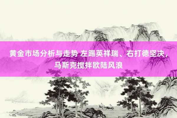 黄金市场分析与走势 左踢英祥瑞、右打德坚决，马斯克搅拌欧陆风浪