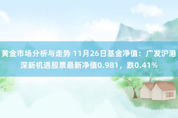 黄金市场分析与走势 11月26日基金净值：广发沪港深新机遇股票最新净值0.981，跌0.41%