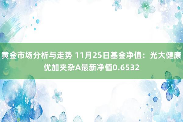 黄金市场分析与走势 11月25日基金净值：光大健康优加夹杂A最新净值0.6532